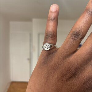 Retro Angel Signet Ring (Unisex)